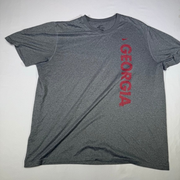 Nike Dri-FIT Georgia Bulldogs Gray Athletic T-Shirt XXL Mens - Picture 1 of 4